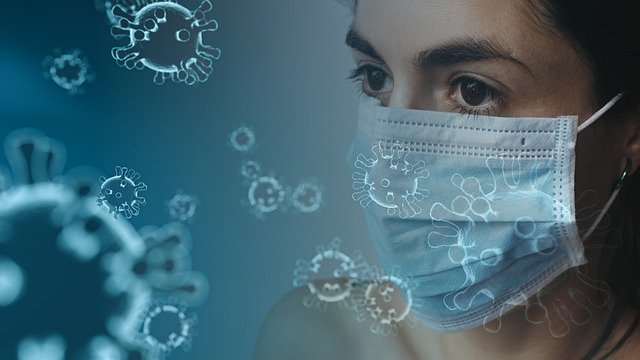 coronavirus Lady wearing mask