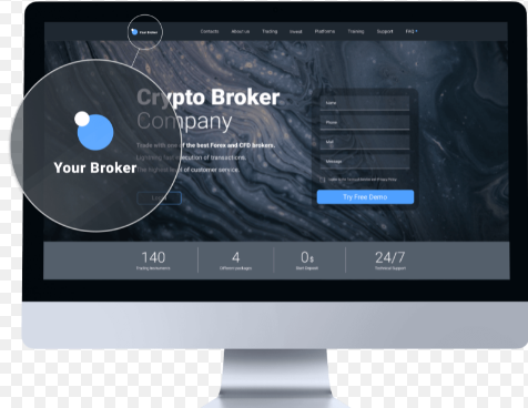 Crypto Broker Website
