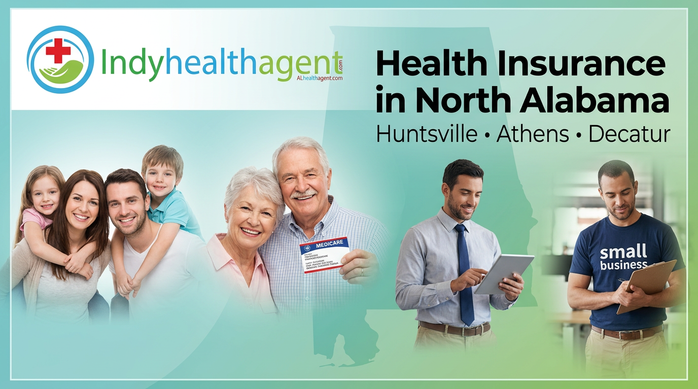 Health Insurance in North Alabama for Huntsville, Athens, and Decatur with Indy Health Agent logo