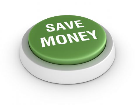 Save Money Button - Employee Insurance Satisfactions with Company Benefits